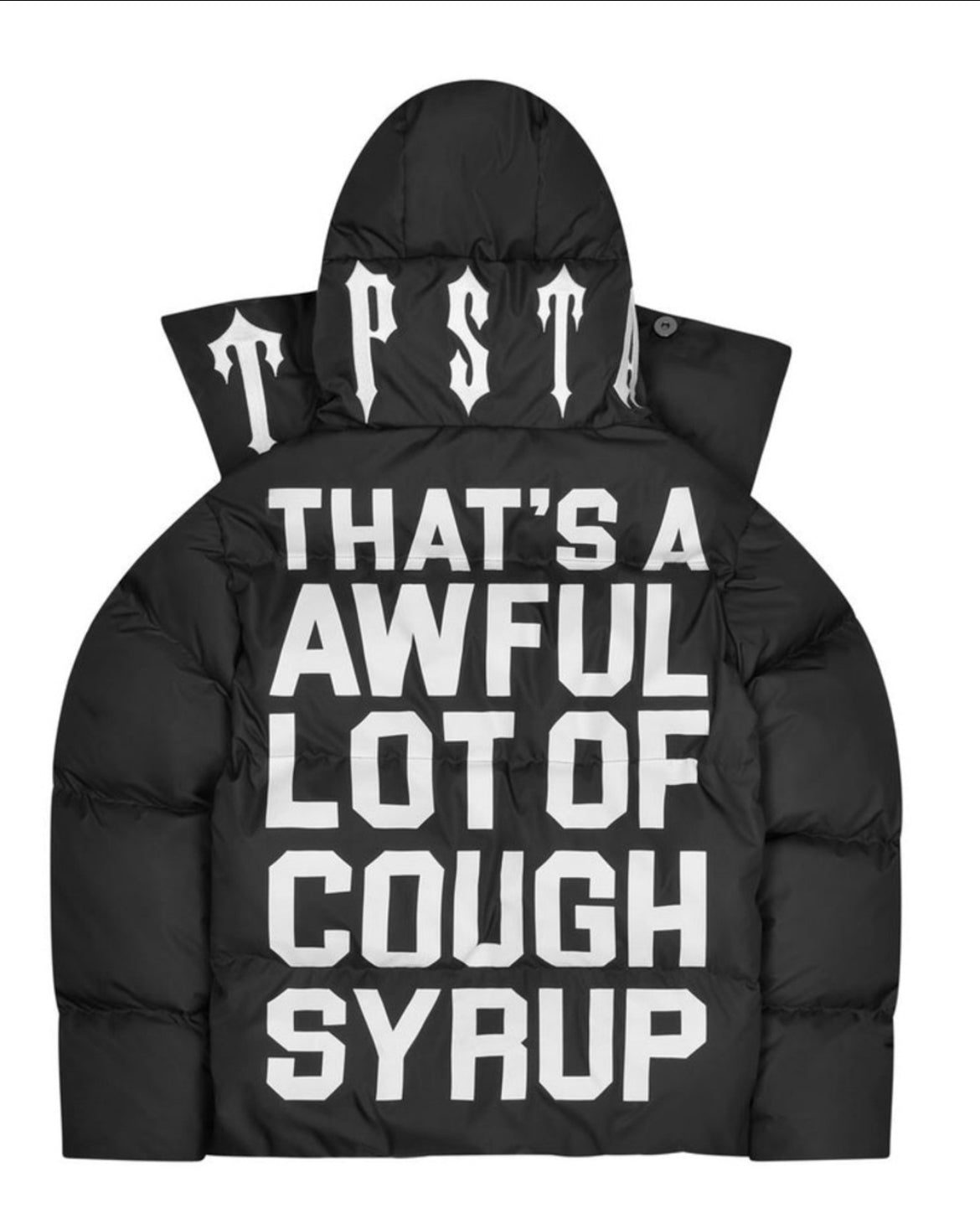 TRAPSTAR x COUPHSYRUP puffer jacket ‘black’